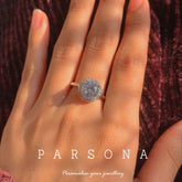 Halo Diamond Engagement Ring